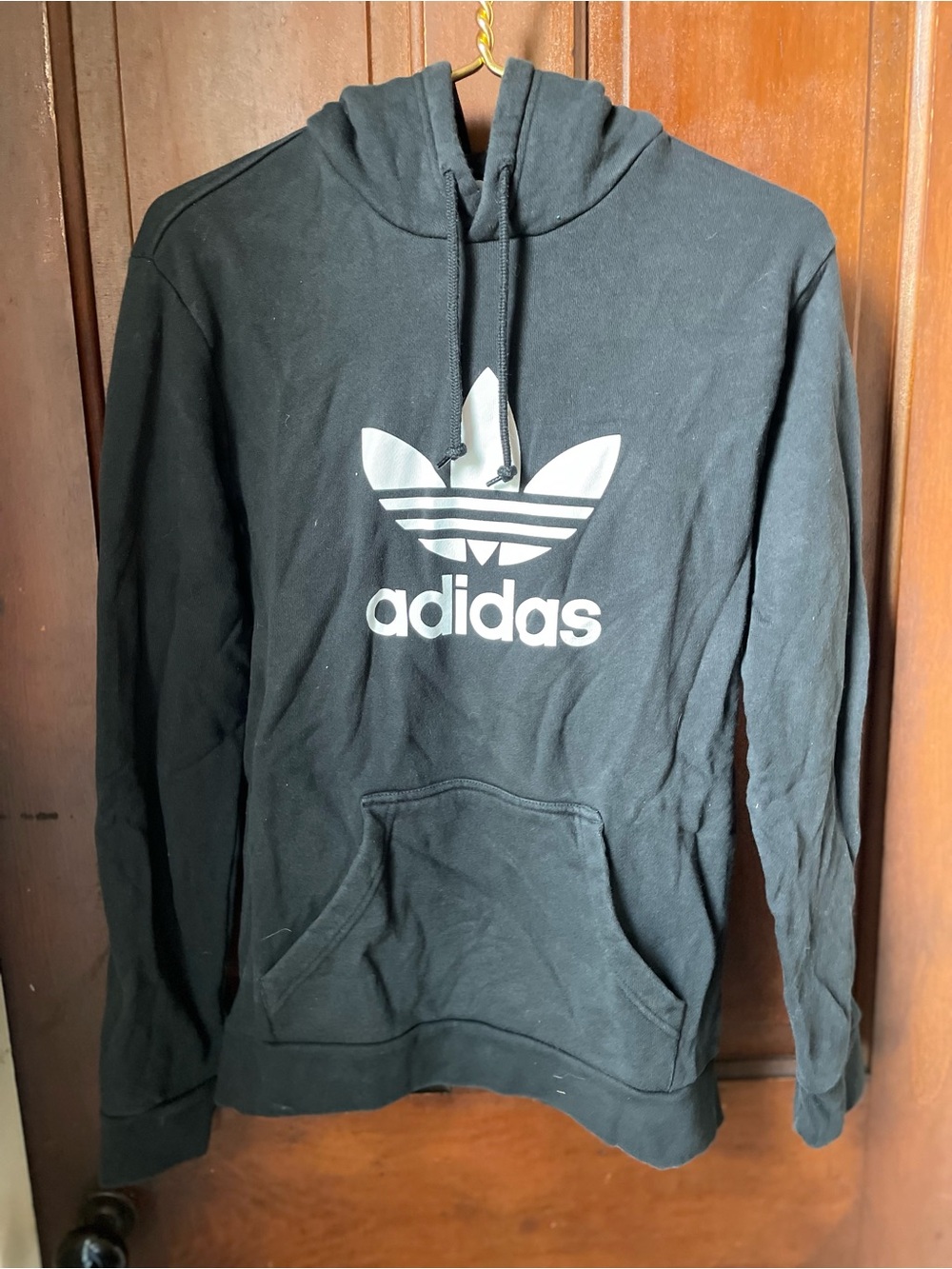 Adidas men's medium black hoodie